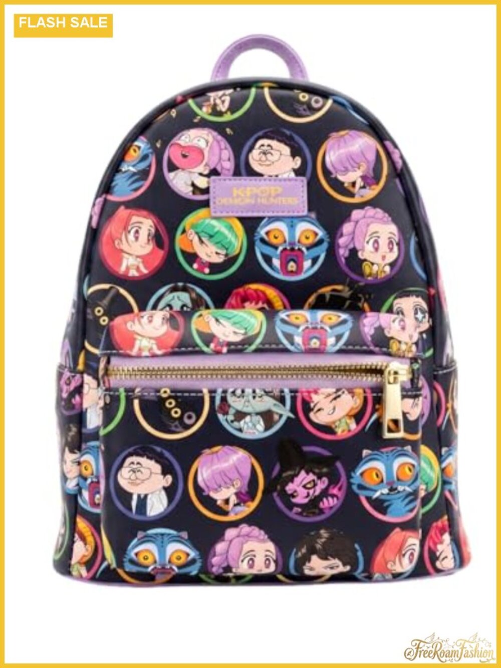 Kpop Demon Hunters Chibi Character Mini Backpack All-Over Print Kawaii